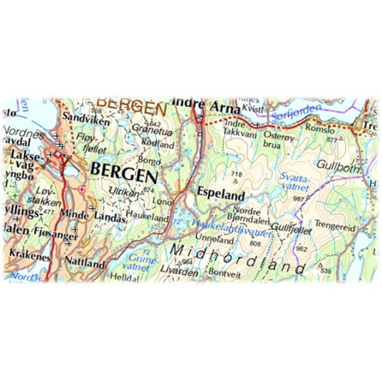 Nordiska topografiska kartor för Disgen