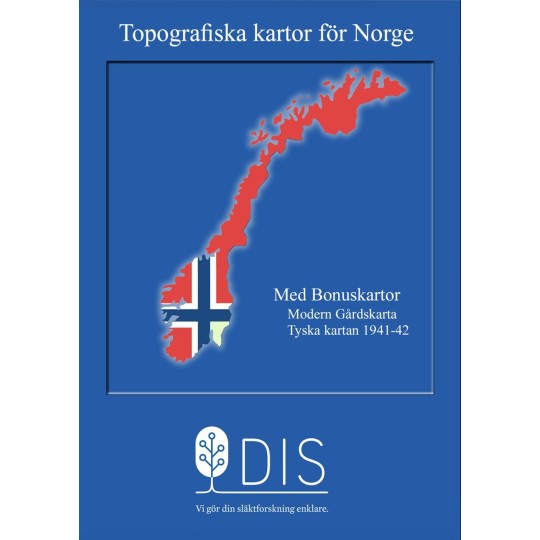 Topografiska kartor Norge för Disgen