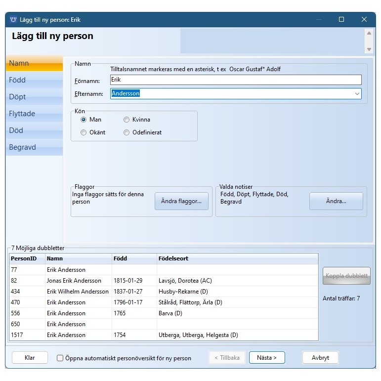 Disgen lägga till ny person