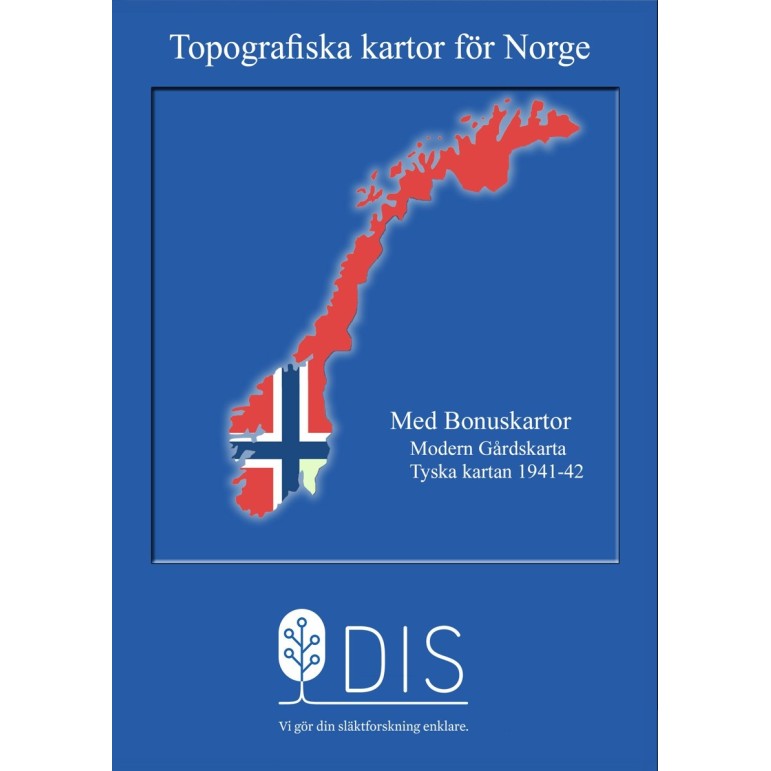 Topografiska kartor Norge för Disgen